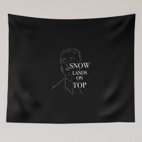 Item preview, Snow Lands On Top (White, off-centre) designed and sold by EmiliaMoscovich.