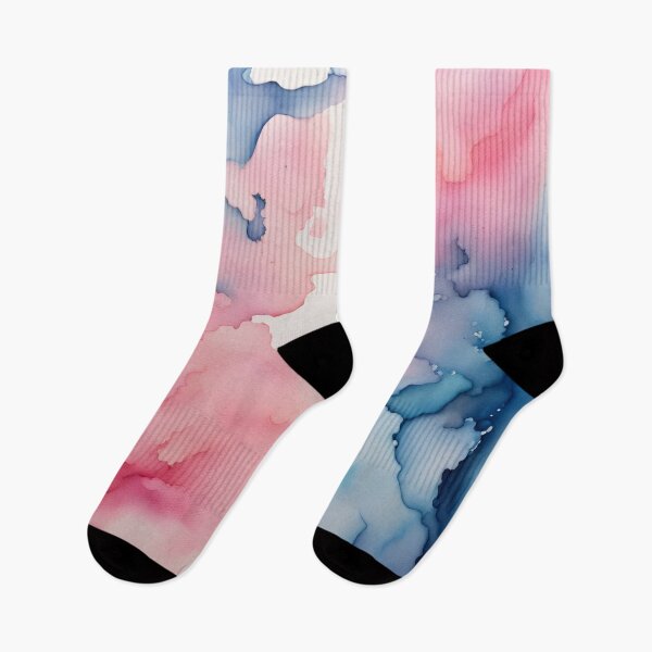 Item preview, Watercolor Pink and Blue Abstract Painting designed and sold by dreamscrape.