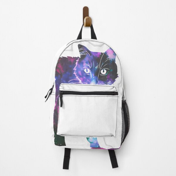 Item preview, nebula cat, Galactic Feline Elegance Sticker - Mystical Cat Silhouette Decal designed and sold by what-you-want1.