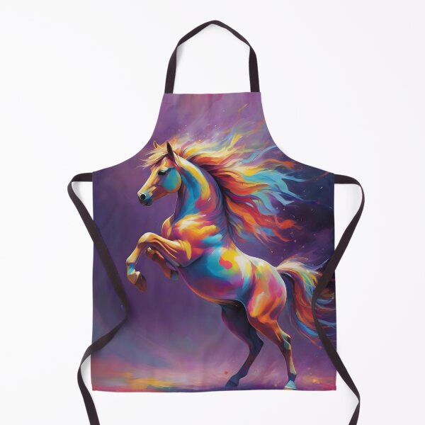Item preview, Horse explosion of colors in oil designed and sold by pixelartestudio.