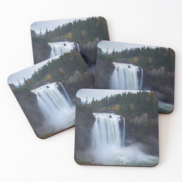 Item preview, Snoqualmie Falls during a gloomy fall day designed and sold by Luke Dow.