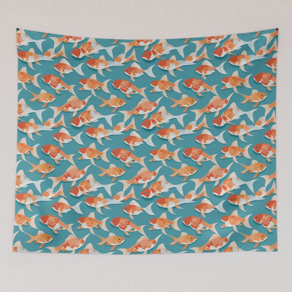 Item preview, Scrapbook Goldfish Pattern designed and sold by Corner-Distro.