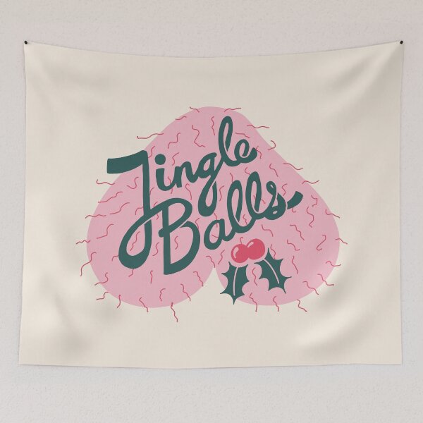 Item preview, Jingle Balls Christmas Greetings Illustration designed and sold by designtroof.