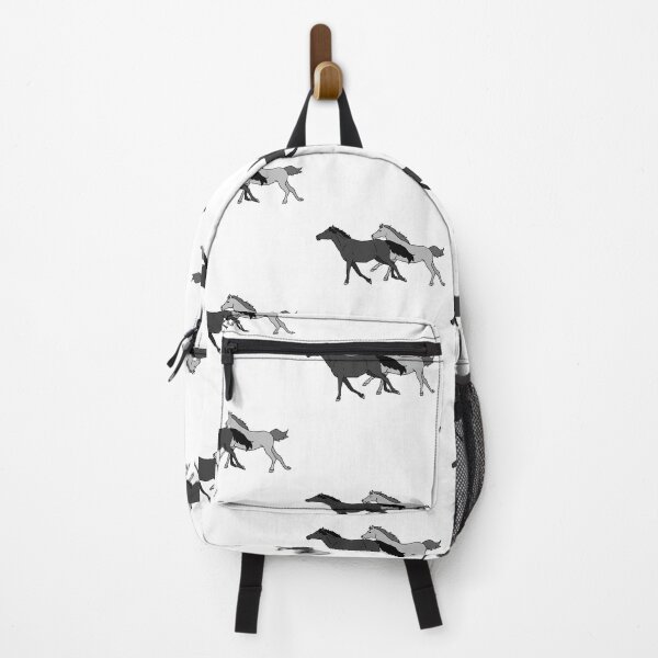 Item preview, Black and Grey Horses Galloping designed and sold by Abby Art Studio.