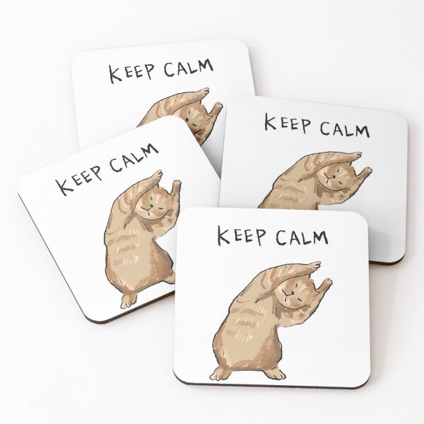 Item preview, Funny Cute Cat Meme Keep Calm Design by Zeesdesign on Redbubble designed and sold by ZEESDESIGN.
