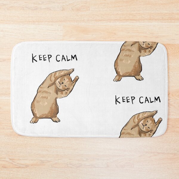 Item preview, Funny Cute Cat Meme Keep Calm Design by Zeesdesign on Redbubble designed and sold by ZEESDESIGN.