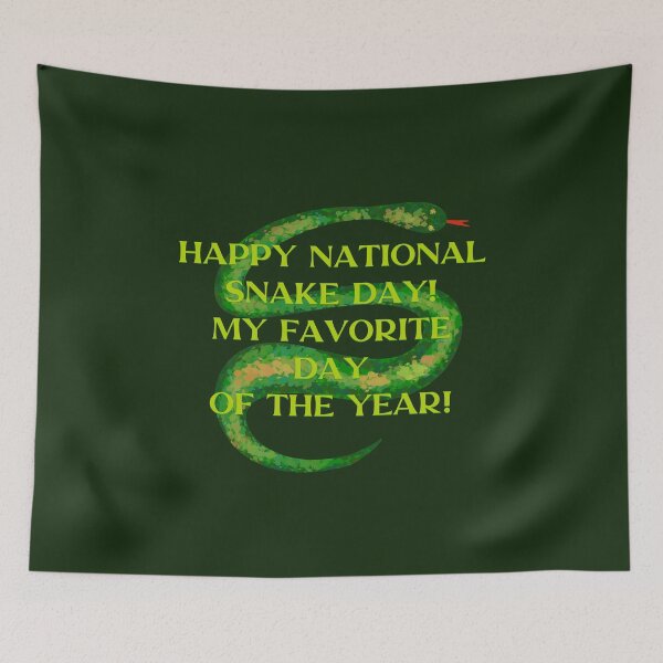 Item preview, Happy national snake day  designed and sold by DelfisArt.