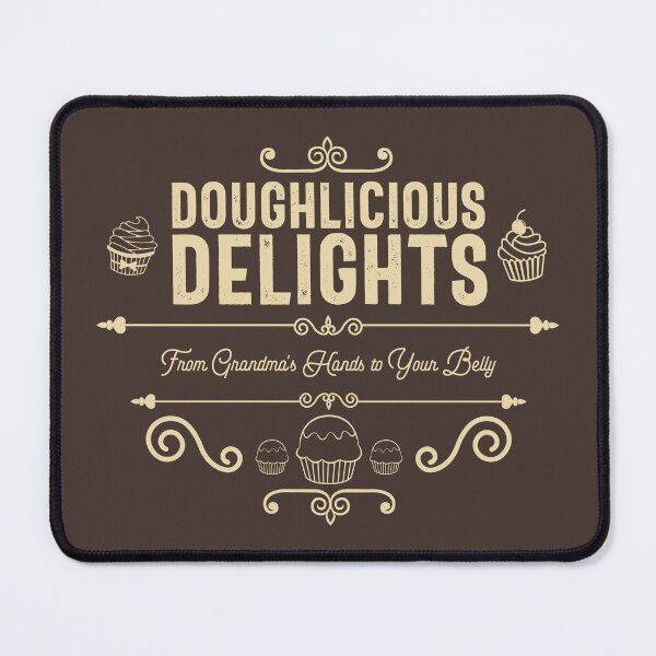 Item preview, Doughlicious Delights, From Grandma's Hands to Your Belly - Bakery, Pastry, and Cupcake Lovers (Creamy Yellow Design) designed and sold by Spiprinto.