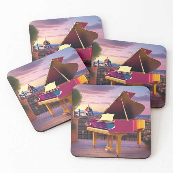 Item preview, A Grand Piano In A Picturesque Scene Of Florence Italy At Dusk. designed and sold by MusicalArtisty.