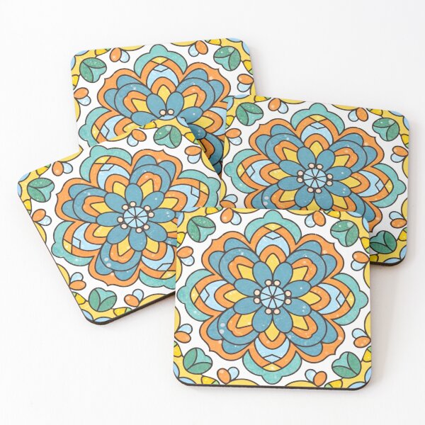 Item preview, Stained Glass Pattern Flowers designed and sold by Timegraf.