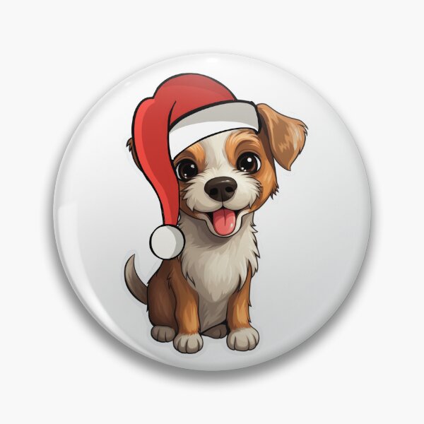Artikelvorschau, Festive Terrier Glee - Red Santa Hat Edition entworfen und verkauft von PureGlee.