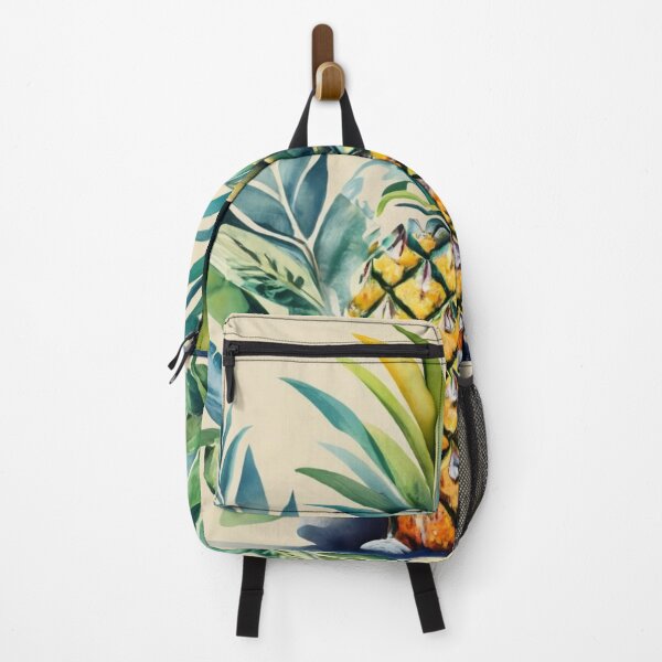 Item preview, Pineapple with Tropical Leaves designed and sold by BeachWhisper.