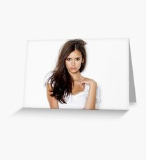 Nina Dobrev Greeting Card
