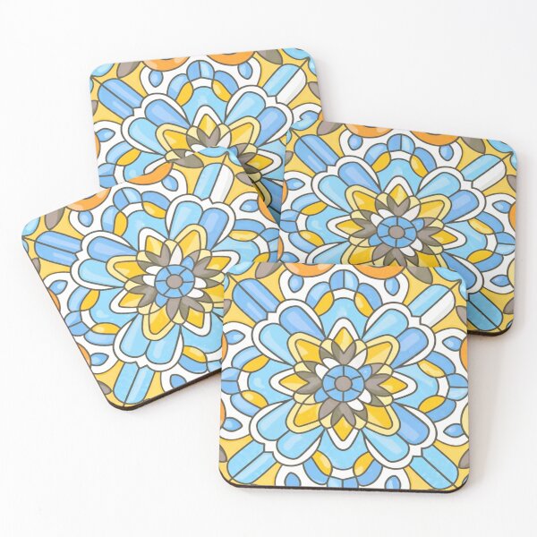Item preview, Stained Glass Pattern Flowers designed and sold by Timegraf.