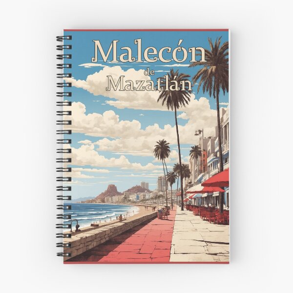 Item preview, Malecon de Mazatlan Mexico Vintage Poster Tourism designed and sold by TravelersGems.