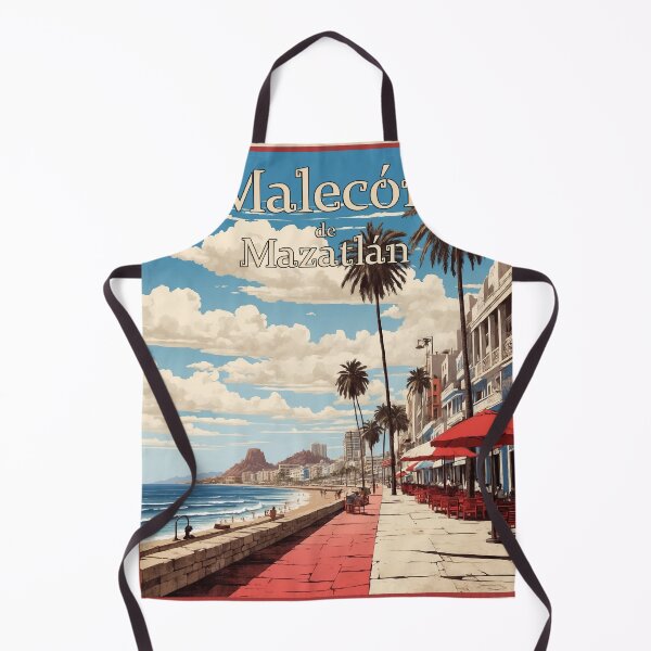 Item preview, Malecon de Mazatlan Mexico Vintage Poster Tourism designed and sold by TravelersGems.