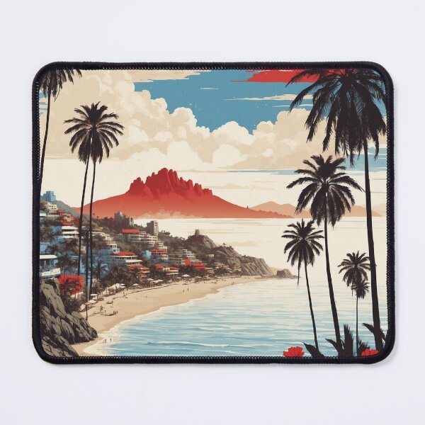 Item preview, Ixtapa Guerrero Mexico Vintage Poster Tourism designed and sold by TravelersGems.
