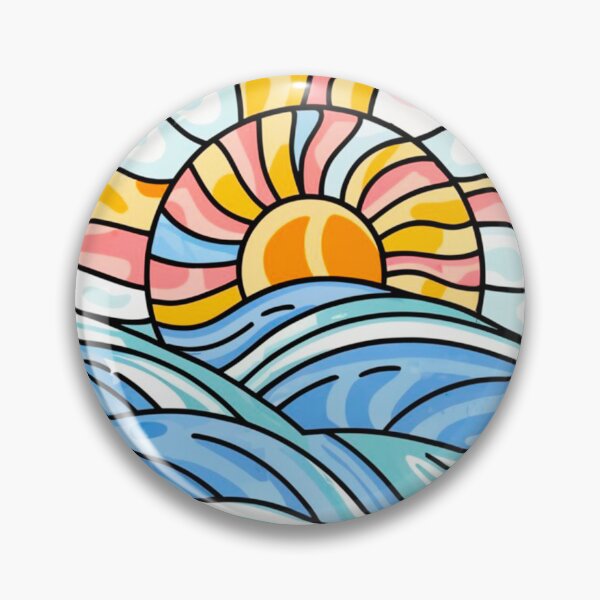 Artikelvorschau, Stained Glass Pattern ocean  entworfen und verkauft von Timegraf.