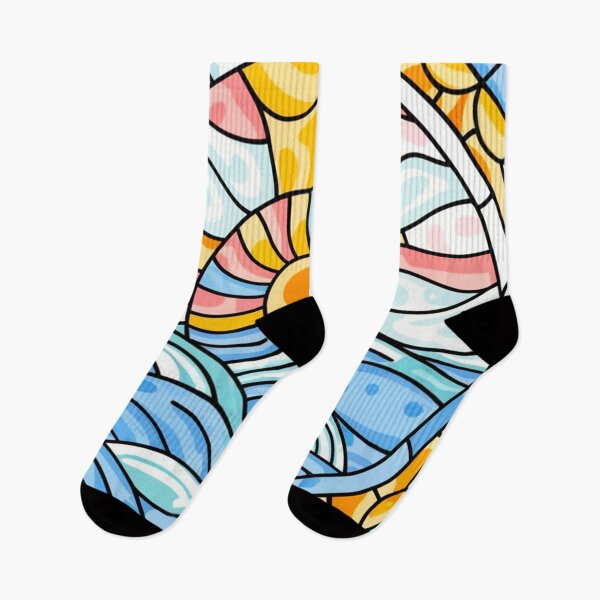 Item preview, Stained Glass Pattern ocean  designed and sold by Timegraf.