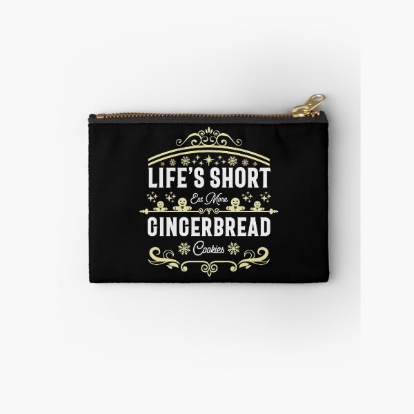 Item preview, Life's Short, Eat More Gingerbread Cookies - Gingerbread Cookie and Winter Lover (Yellow and White Design) designed and sold by Spiprinto.