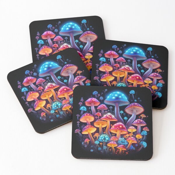 Item preview, Psychedelic glowing mushrooms #18 designed and sold by Christolamber.