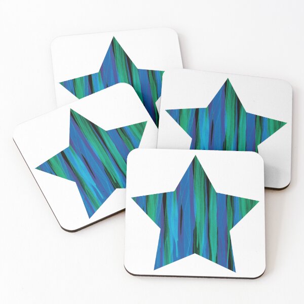 Item preview, Blue Green Neon Star designed and sold by Alexandria Levin.