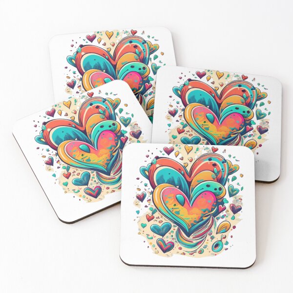 Item preview, Love Is All Around Heart Trio designed and sold by TugForkFinds.