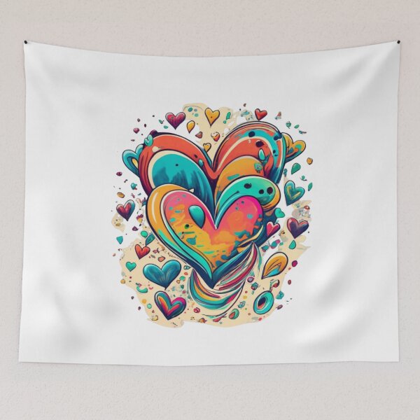 Item preview, Love Is All Around Heart Trio designed and sold by TugForkFinds.
