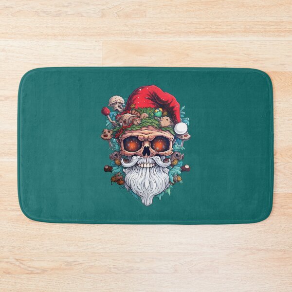 Item preview, Crazy Santa as a Skull with Long White Beard designed and sold by meganohm.