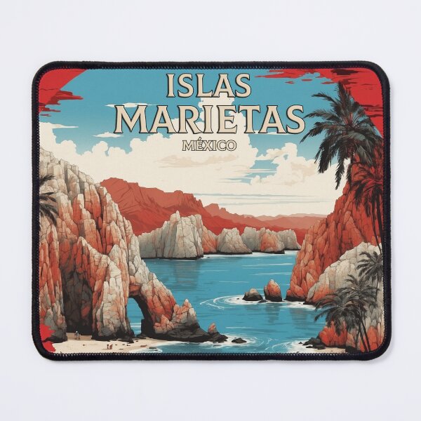 Item preview, Islas Marietas Mexico Vintage Poster Tourism designed and sold by TravelersGems.