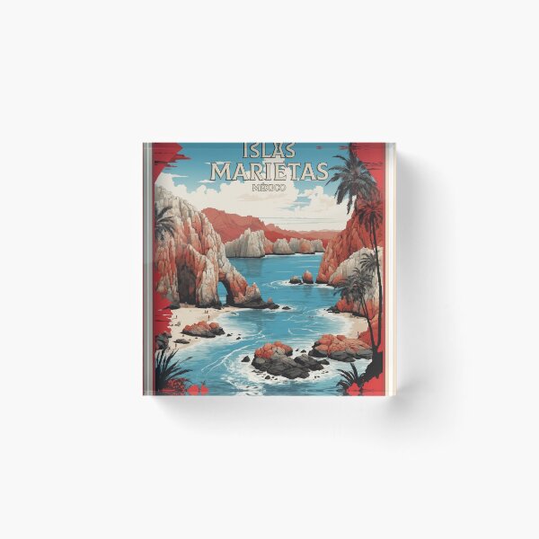 Item preview, Islas Marietas Mexico Vintage Poster Tourism designed and sold by TravelersGems.