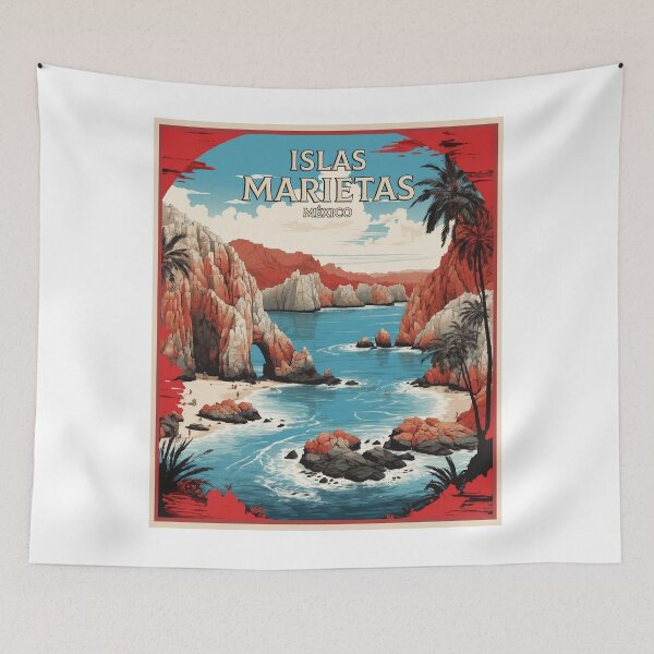 Item preview, Islas Marietas Mexico Vintage Poster Tourism designed and sold by TravelersGems.