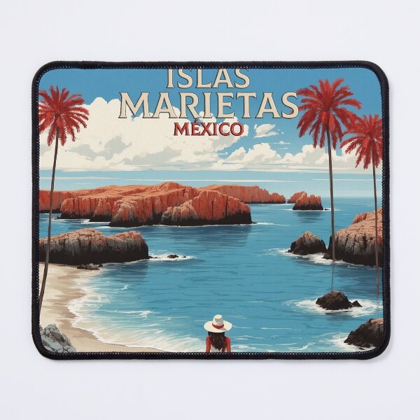 Item preview, Islas Marietas Mexico Vintage Poster Tourism 2 designed and sold by TravelersGems.