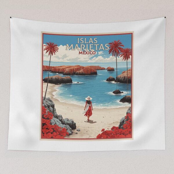 Item preview, Islas Marietas Mexico Vintage Poster Tourism 2 designed and sold by TravelersGems.