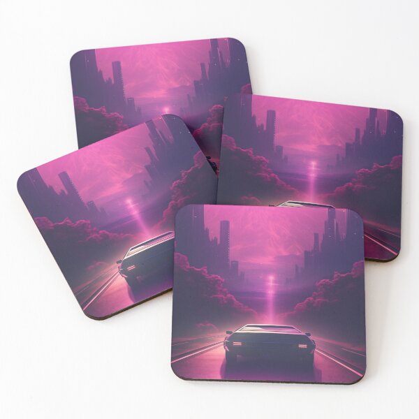 Item preview, Electric Dreamscape: Retrofuturistic Nightfall Odyssey designed and sold by Mullet Monkey.