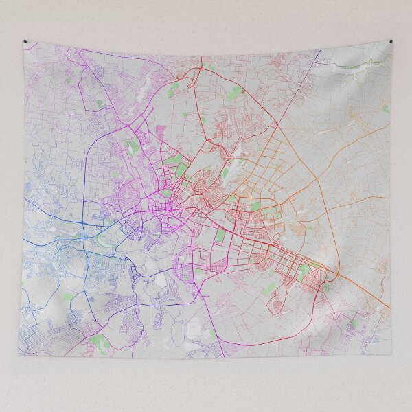 Item preview, Kharkiv City Map of Ukraine - Colorful designed and sold by deMAP.