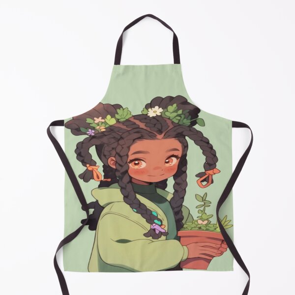 Item preview, Super Cute Animated Cartoon Character: The Plant Mom designed and sold by CareToCanvas.