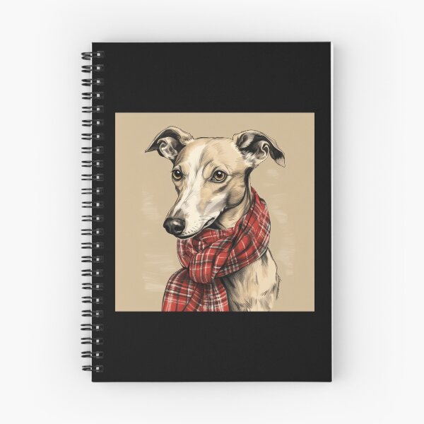 Item preview, Whippet Christmas Plaid Watercolor designed and sold by rafaeltto.