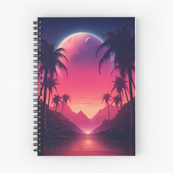 Item preview, Synthwave Shadows: Nightfall's Electric Ballet designed and sold by Mullet Monkey.