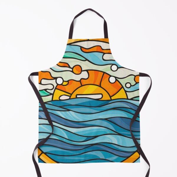Artikelvorschau, Stained Glass Pattern ocean entworfen und verkauft von Timegraf.