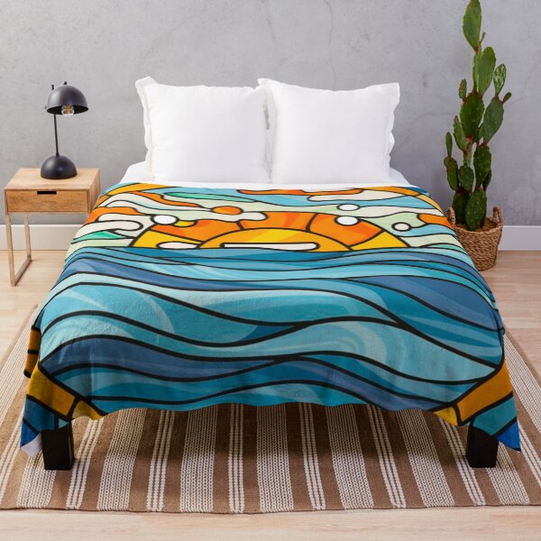 Item preview, Stained Glass Pattern ocean designed and sold by Timegraf.