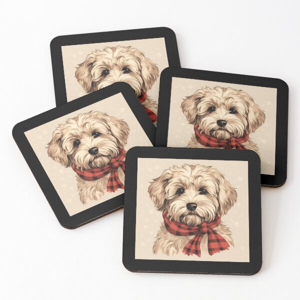 Item preview, Whoodle Christmas Plaid Watercolor designed and sold by rafaeltto.