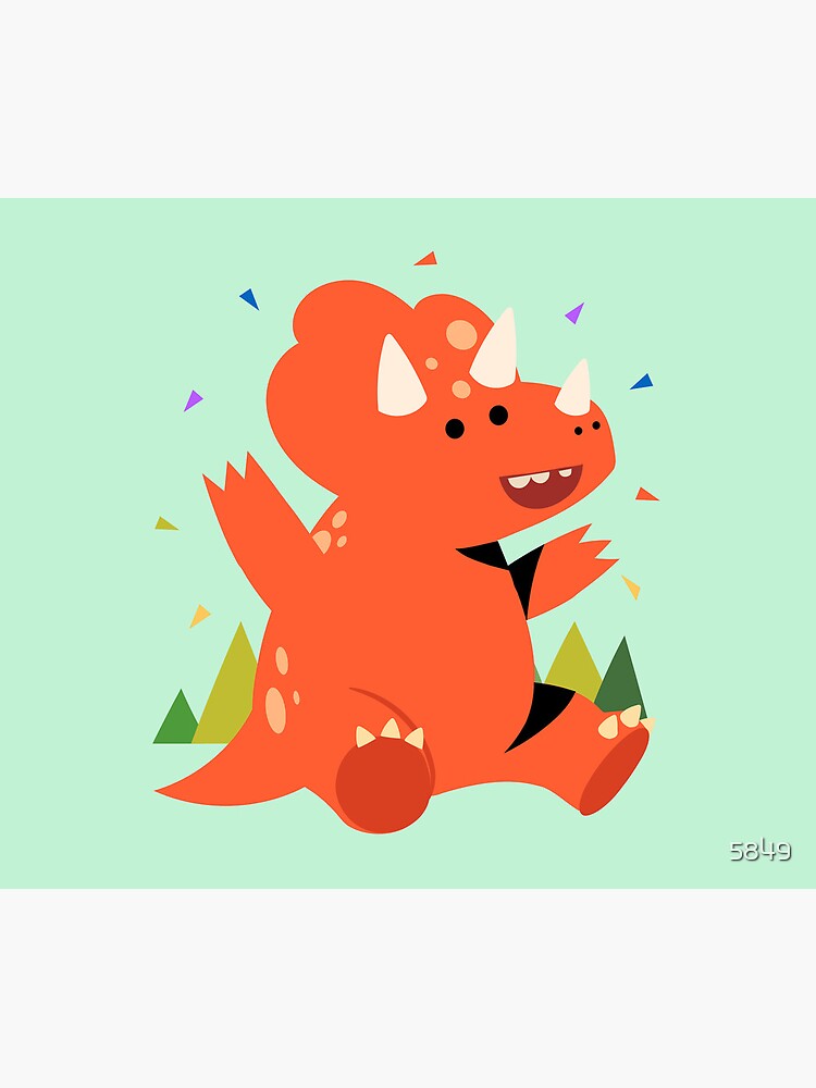 Thumbnail 5 of 5, Mouse Pad, Just a Happy Little Dinosaur designed and sold by 5849.