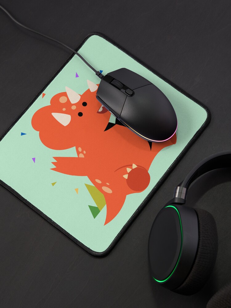 Thumbnail 4 of 5, Mouse Pad, Just a Happy Little Dinosaur designed and sold by 5849.