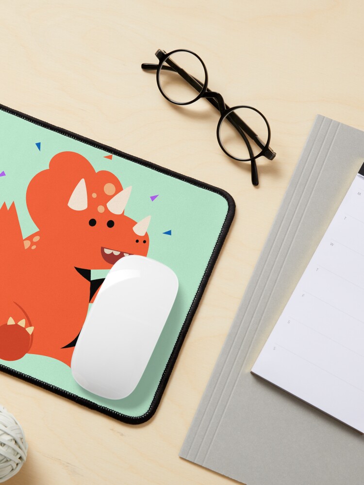 Thumbnail 3 of 5, Mouse Pad, Just a Happy Little Dinosaur designed and sold by 5849.