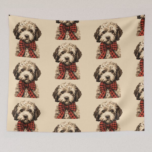 Item preview, Whoodle Christmas Plaid Watercolor designed and sold by rafaeltto.