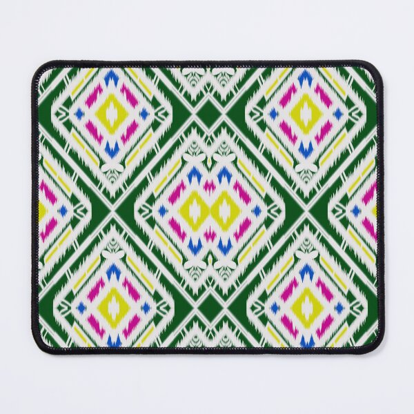 Artikelvorschau, Multicolor of green geometric pattern stripes ikat seamless background entworfen und verkauft von NarongStocker37.