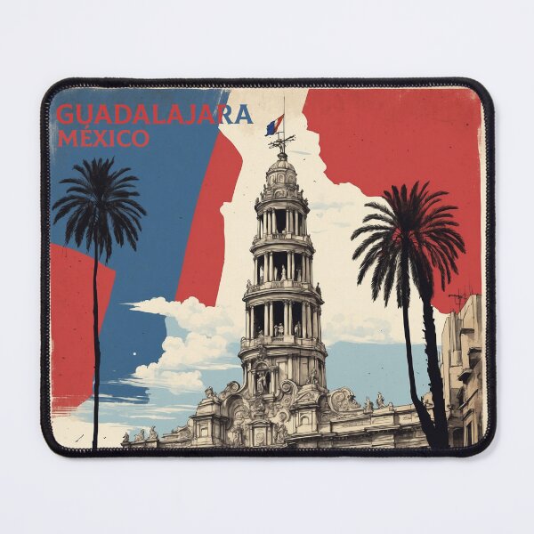 Item preview, Guadalajara Mexico Vintage Poster Tourism 2 designed and sold by TravelersGems.