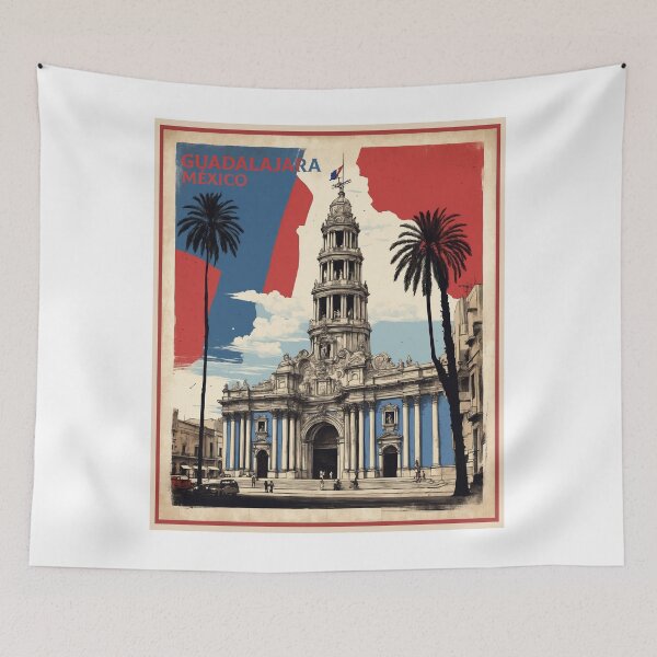 Item preview, Guadalajara Mexico Vintage Poster Tourism 2 designed and sold by TravelersGems.