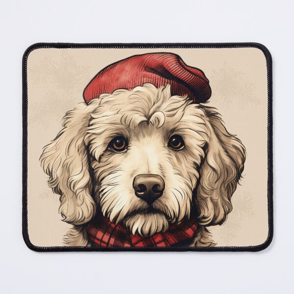 Item preview, Whoodle Christmas Plaid Watercolor designed and sold by rafaeltto.